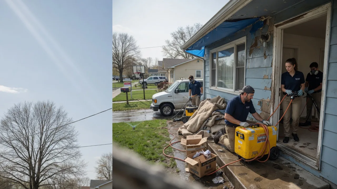 Basement Flood Cleanup in Tovey, IL near me